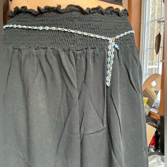 Stainless steel gold evil eye chain belt necklace - Picture 5 of 6